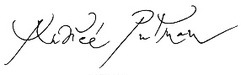 Andrée Putman perfume brand logo