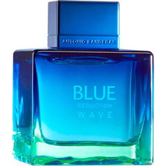 Blue Seduction Wave for Men by Antonio Banderas perfume bottle