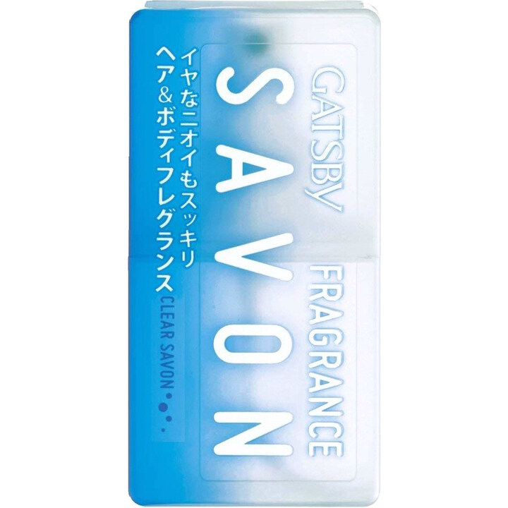 Savon Fragrance - Clear Savon / ヘア&ボディフレグランス クリアシャボン by Gatsby / ギャツビー perfume bottle