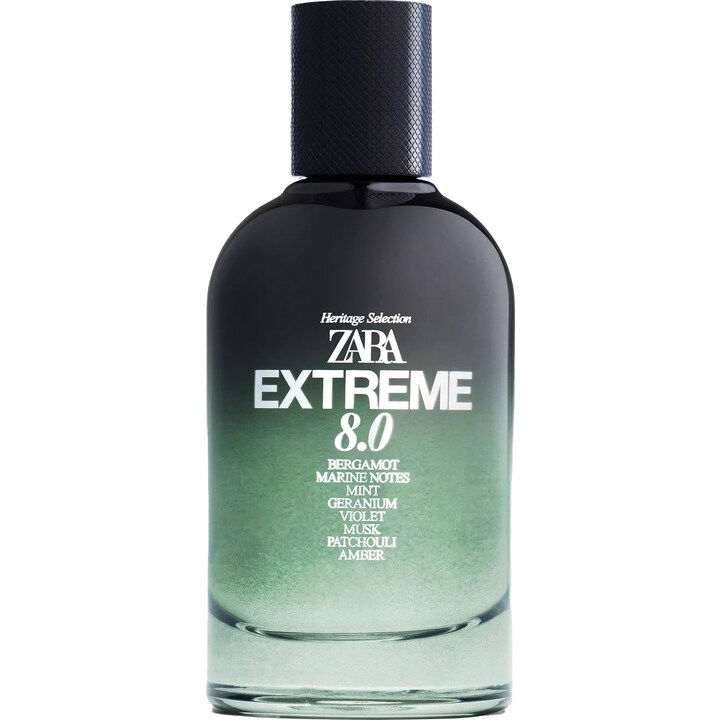 Extreme 8.0 by Zara perfume bottle