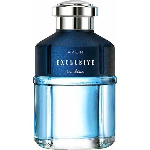 Exclusive in Blue by Avon perfume bottle