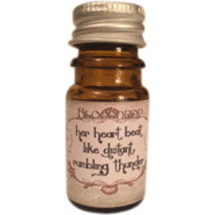 Her Heart Beat like Distant, Rumbling Thunder by Astrid Perfume / Blooddrop perfume bottle