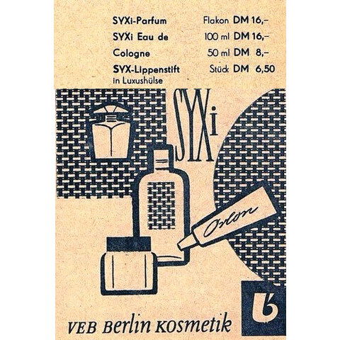 SYXi (Eau de Cologne) by VEB Berlin Kosmetik perfume bottle