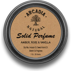 Amber, Rose & Vanilla by Arcadia Natural perfume bottle