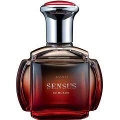 Sensus in Black by Avon perfume bottle
