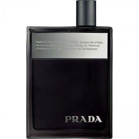 Amber pour Homme Intense by Prada perfume bottle
