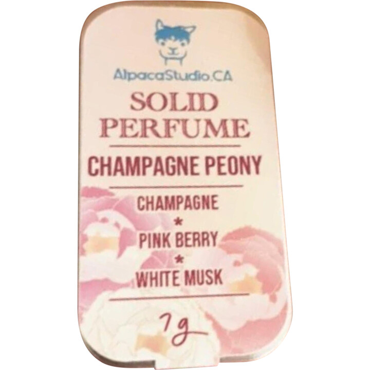 Champagne Peony by AlpacaStudio.CA perfume bottle