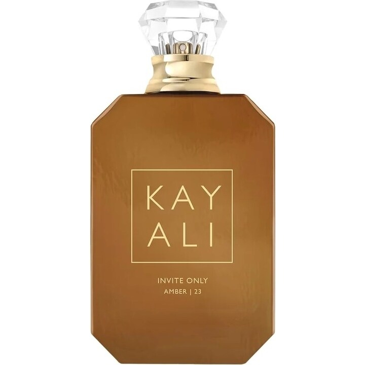 Invite Only Amber | 23 by Kayali perfume bottle
