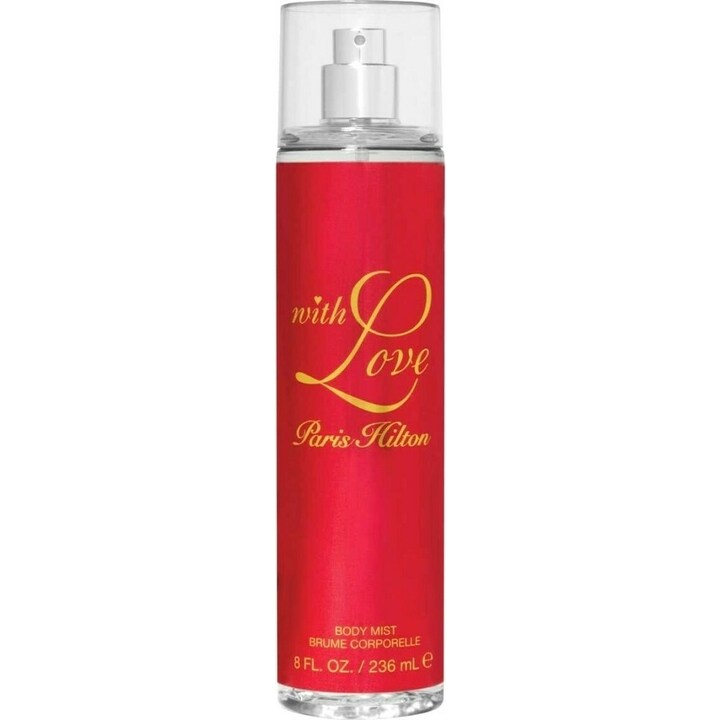 With Love (Body Mist) by Paris Hilton perfume bottle