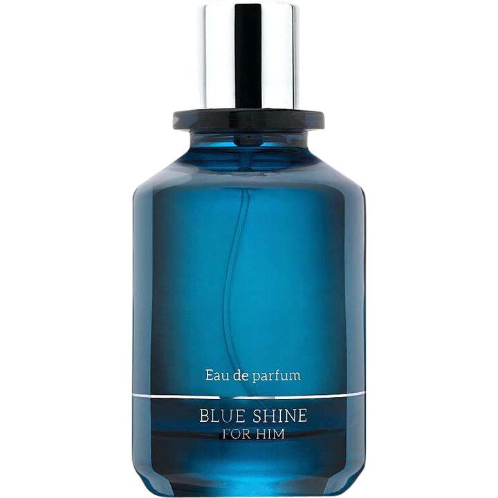 Blue Shine for Him EDP by Mercadona perfume bottle