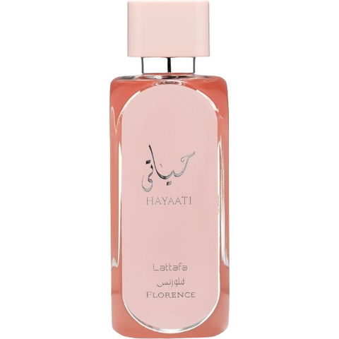 Hayaati Florence / حياتي فلورنس by Lattafa / لطافة perfume bottle