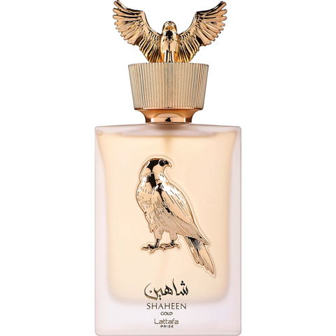 Shaheen Gold by Lattafa Pride perfume bottle