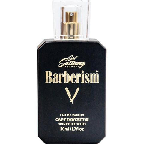 Sid Sottung Academy - Barberism by Captain Fawcett's perfume bottle