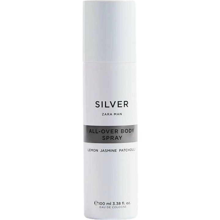 Zara Man Silver All-Over Body Spray (Eau de Cologne) by Zara perfume bottle