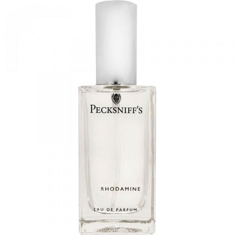Rhodamine by Pecksniff's perfume bottle
