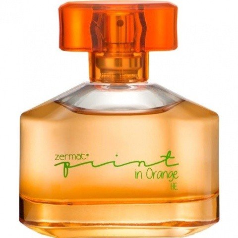 Print in Orange by Zermat perfume bottle