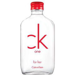 CK One Red Edition for Her by Calvin Klein perfume bottle
