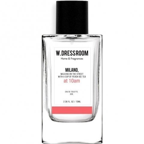#49 - Milano, Walking On The Street With A Cup Of Peach Ice Tea at 10 am by W.Dressroom perfume bottle