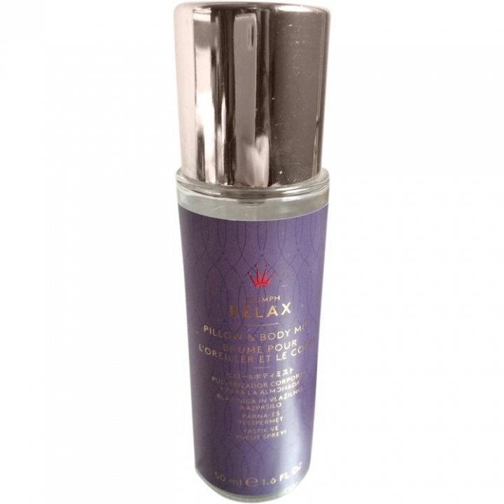 Relax Pillow & Body Mist by Triumph International perfume bottle