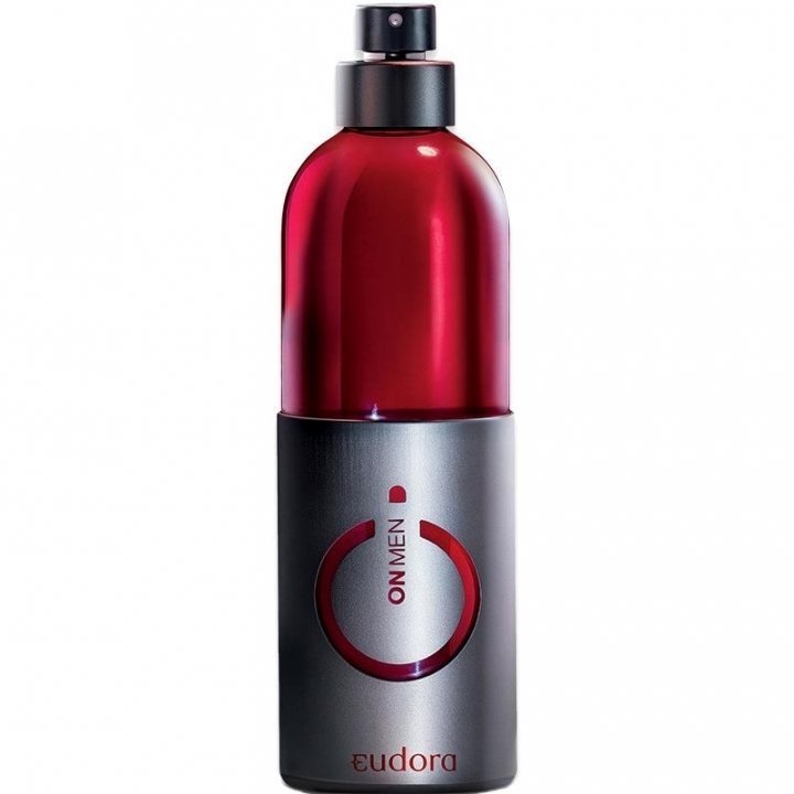 On Men Red by Eudora perfume bottle