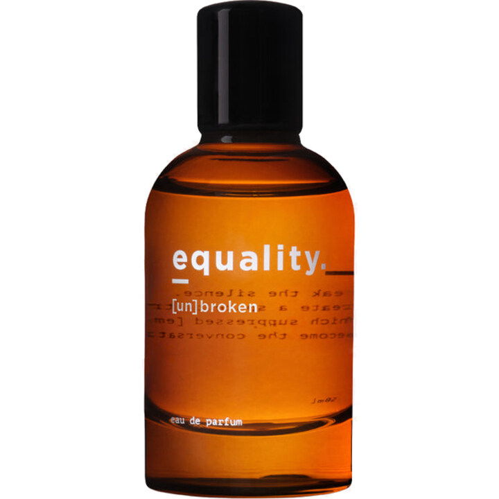 [un]broken by equality.fragrances perfume bottle
