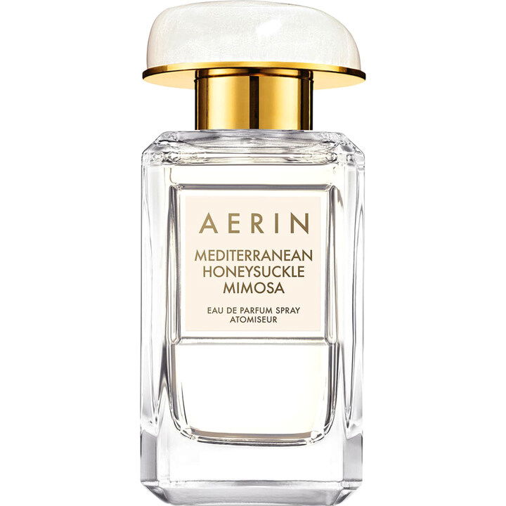 Mediterranean Honeysuckle Mimosa by Aerin perfume bottle