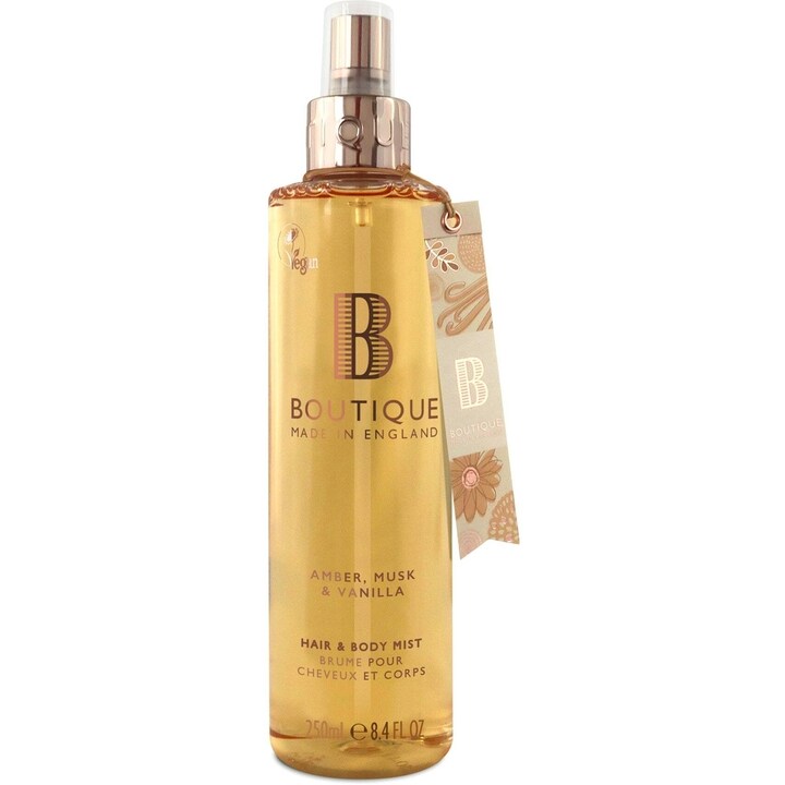 Amber, Musk & Vanilla by Boutique perfume bottle