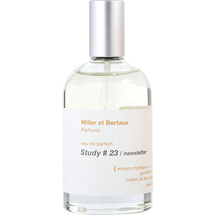 Study #23 | newsletter by Miller et Bertaux perfume bottle