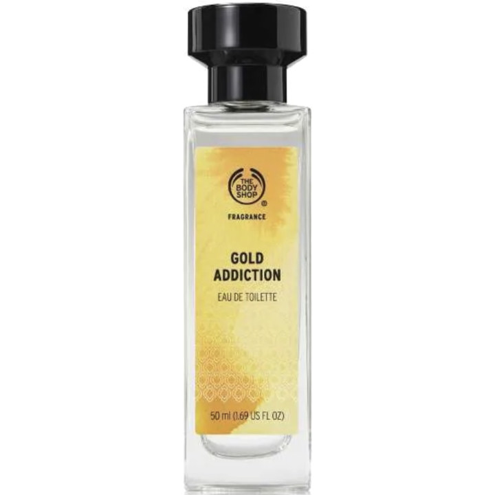Gold Addiction by The Body Shop perfume bottle