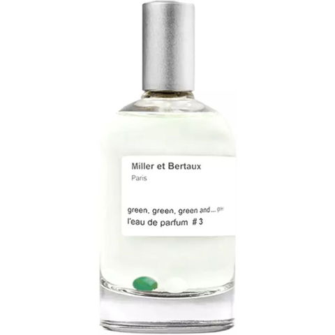l'eau de parfum #3 green, green, green and... green by Miller et Bertaux perfume bottle