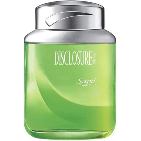 Disclosure (green) by Sapil perfume bottle