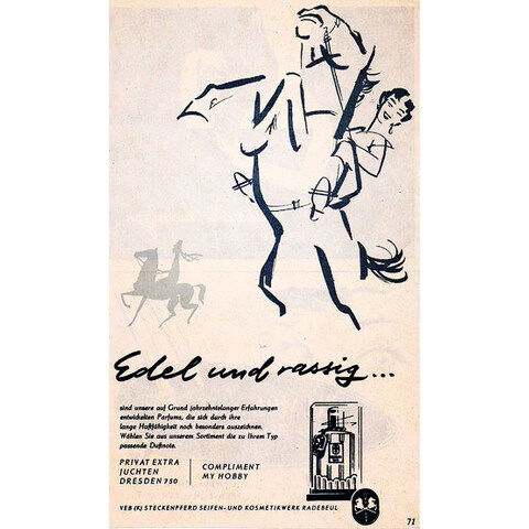 Privat Extra by Steckenpferd / Bergmann & Co. perfume bottle