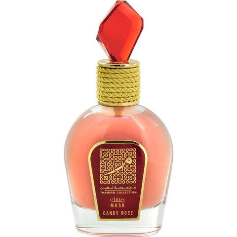 Musk Candy Rose by Lattafa / لطافة perfume bottle