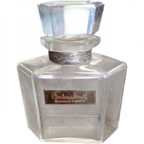 Number Forty by Barbara Gould perfume bottle