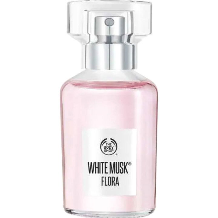 White Musk Flora EDT by The Body Shop perfume bottle