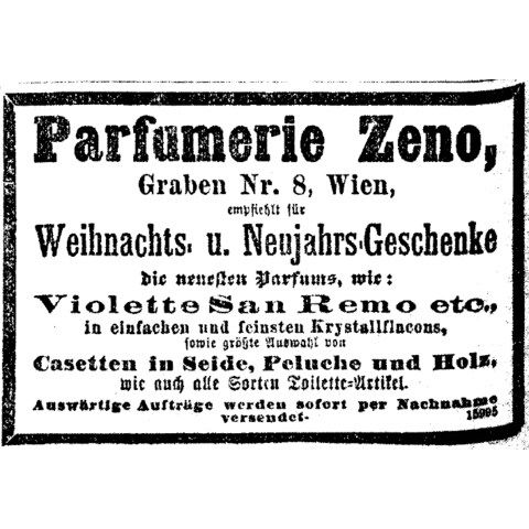 Violette San Remo by Parfumerie Zeno perfume bottle