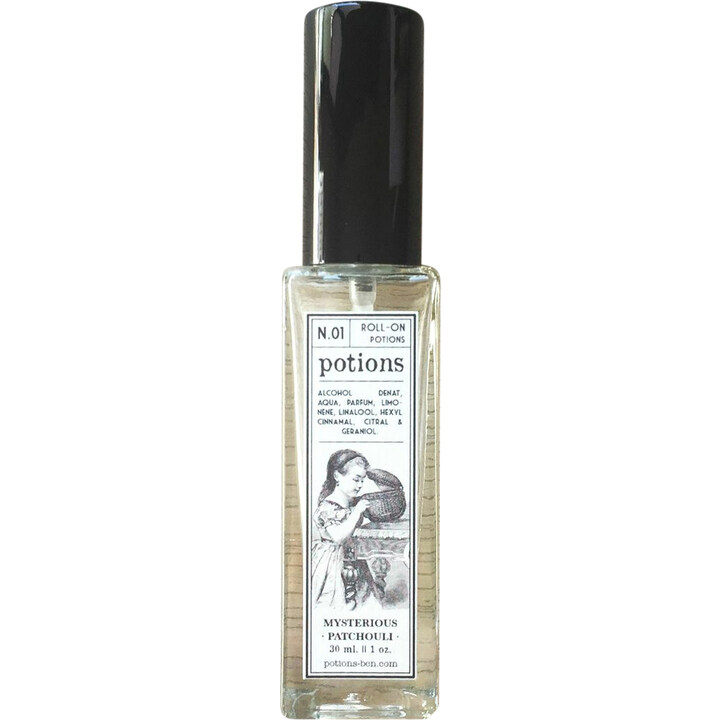 N.01 Mysterious Patchouli (Perfume) by Potions perfume bottle