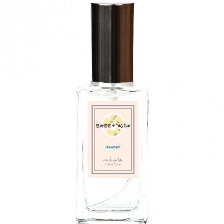Aware by Sage + Fasten perfume bottle