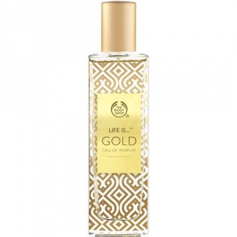 Life is… Gold EDP by The Body Shop perfume bottle