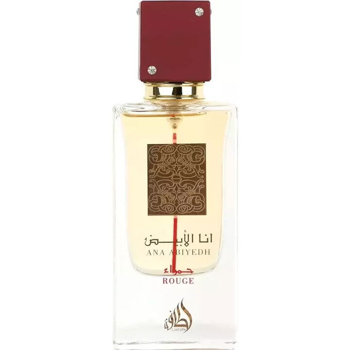 Ana Abiyedh Rouge by Lattafa / لطافة perfume bottle