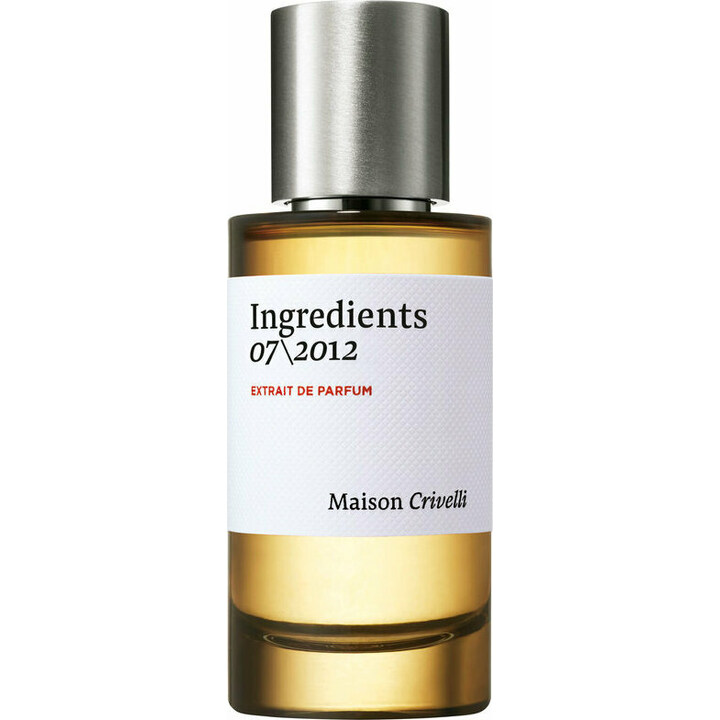 Ingredients 07\2012 by Maison Crivelli perfume bottle