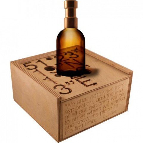 26 3 E Botany / 51° 23’ 19”N 1° 26’ 3”E by Haeckels perfume bottle