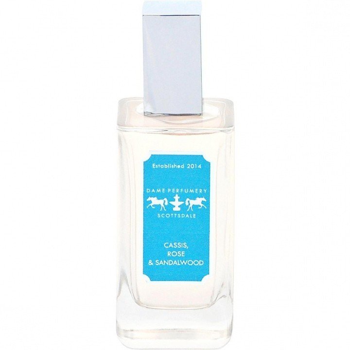 Cassis, Rose & Sandalwood by Dame Perfumery Scottsdale perfume bottle