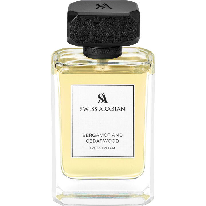 Bergamot and Cedarwood by Swiss Arabian perfume bottle