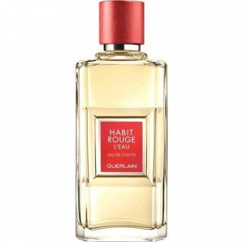 Habit Rouge L'Eau by Guerlain perfume bottle