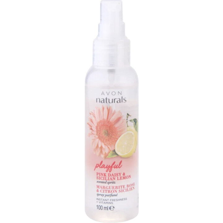 Naturals - Playful Pink Daisy & Sicilian Lemon by Avon perfume bottle