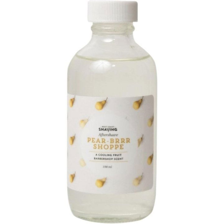 Pear-Brrr Shoppe by West Coast Shaving perfume bottle