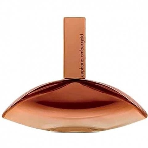 Amber Gold Euphoria by Calvin Klein perfume bottle