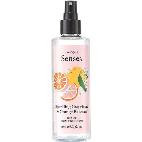 Senses - Sparkling Grapefruit & Orange Blossom by Avon perfume bottle