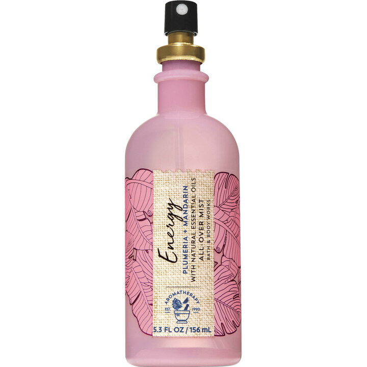 Energy - Plumeria + Mandarin by Bath & Body Works perfume bottle